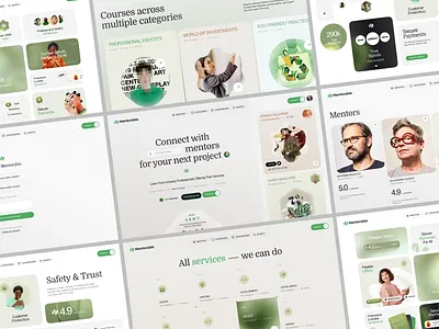 Mentors Website & Platform coaching course edtech education hero section landing learning learning platform masterclass mentor mentor hub mentorship product design saas school study teach web web design inspiration webdesign