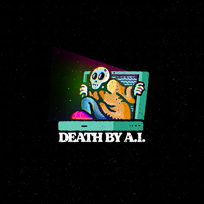 Death By A.I. ai artificial computer death future intelligence mac pc skeleton skull