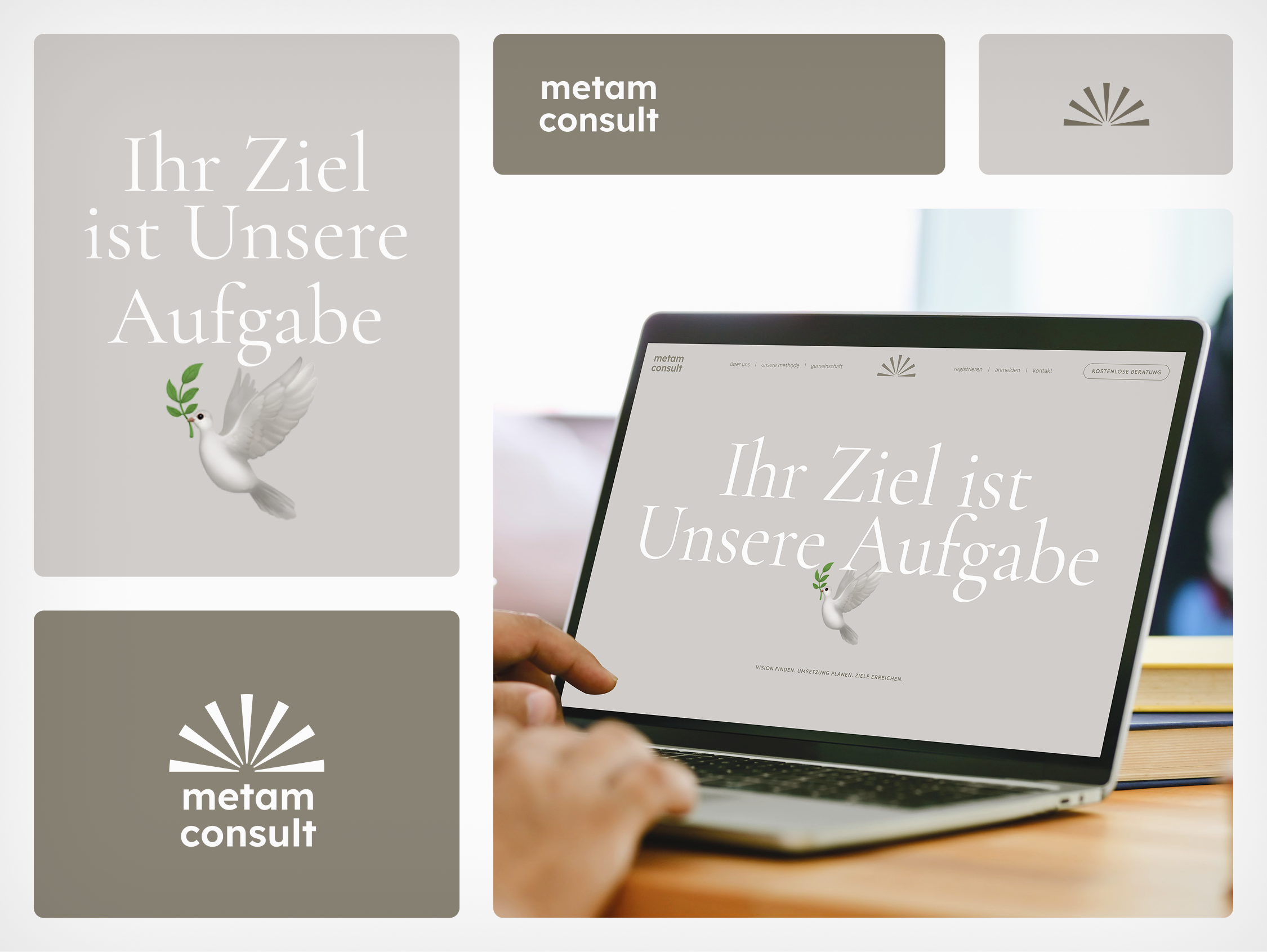 Branding for Christian businesses consulting hub: Concept 3 branding business christian clean consulting corporate site digital branding fundrising hero section hub lux minimal rebranding restyling visual identity web design website redesign