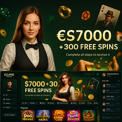 Welcome Bonus + Lobby UI (Casino Promo Landing) appdevelopment casino casinogames landingpage olinecasinoui ui