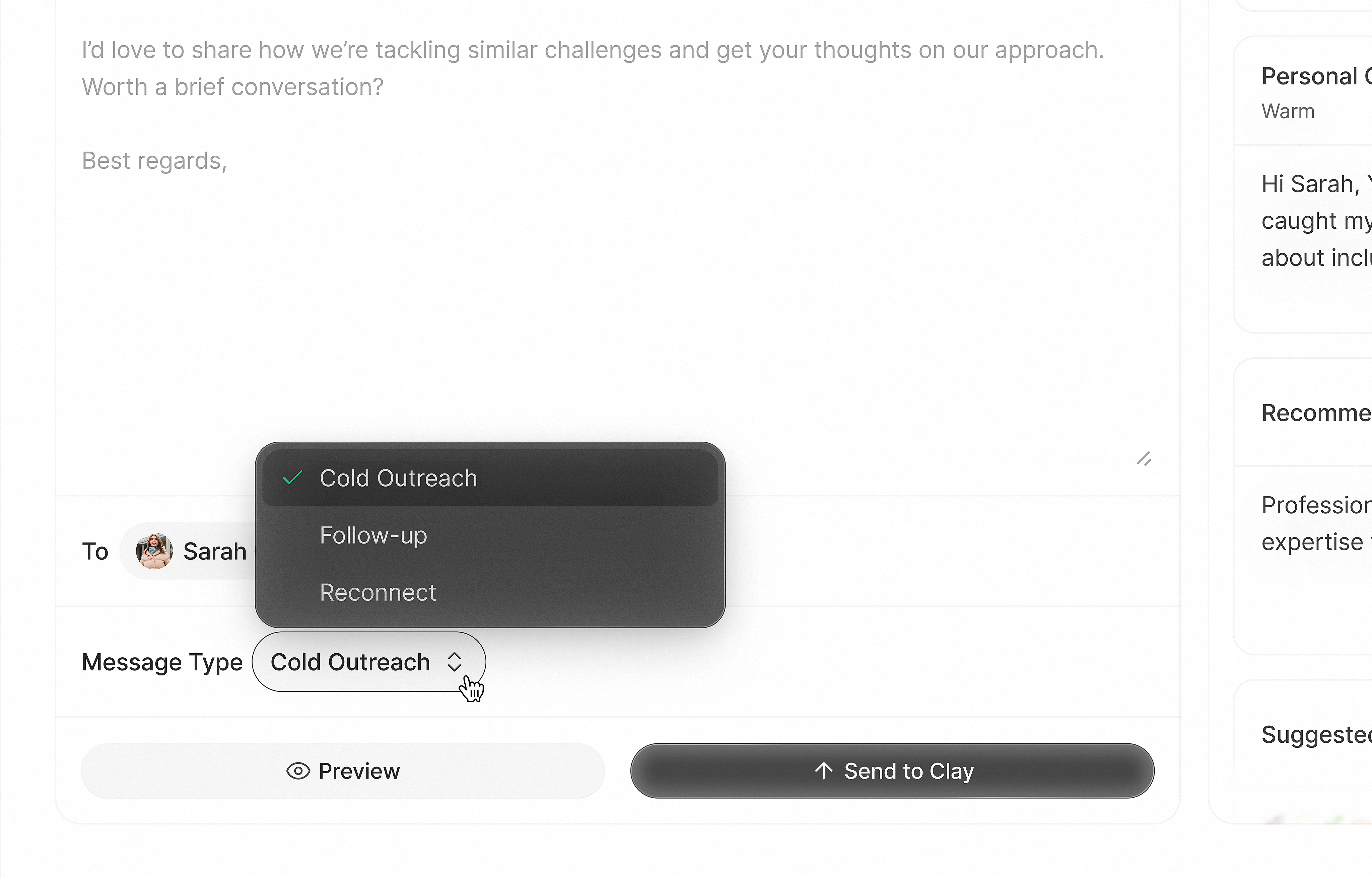 Outreach Studio ― Close ups 🔍 dashboard dashboard ui product design saas ui