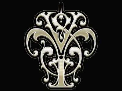 VYS Monogram Logo available barbershoplogo barlogo branding commission design graphic design handdrawn handlettering initial initiallogo lettering logo monogramlogo sign tattoologo victorian victoriandesign victorianlogo victorianytpe