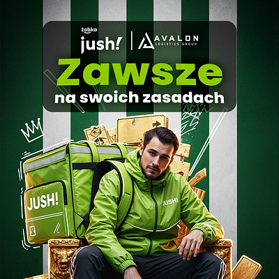 Jush! x Avalon Ads ad advertisment branding design graphic design