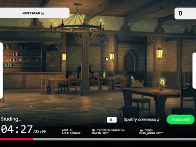 Pomofy css html javascript pomodoro timer python spotify ui ux web