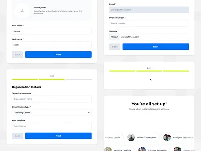 Onboarding button component cta design system figma input loading log in modal onboarding product design profile progress sign in sign up steps ui upload ux web design