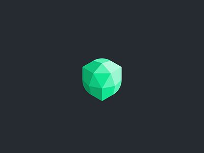 Amulet Protection 3 amulet bitcoin branding crypto emerald graphic design hire identity illustration logo minimal network polygons security shield simple stone syber web