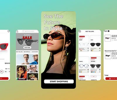 E-commerce Eyewear Mobile App Design appdesign appui branding cleanui ecommerceapp eyewearapp figmadesign interfacedesign minimaldesign mobileappdesign mobiledesign productdesign ui uidesign userinterface ux uxdesign uxui visualdesign