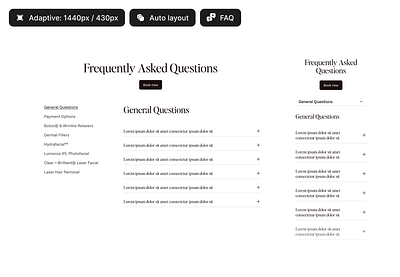 FAQ Section - ready to use Figma section design in figma faq faq section figma fq section ready to use section uiux