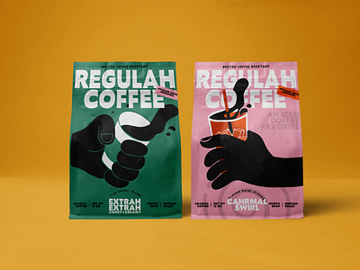 REGULAH COFFEE — Boston Branding branding design graphic design logo web design
