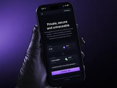 🪙Crypto Exchange — Web3 Landing Page | Mobile Design crypto crypto design crypto exchange landing landing page mobile crypto mobile landing mobile site swap ui uiux