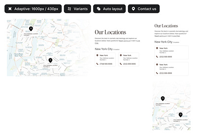 Location, Contact Us - Figma Section address collection contact section contact us figma design free location ready section ui design uiblockify