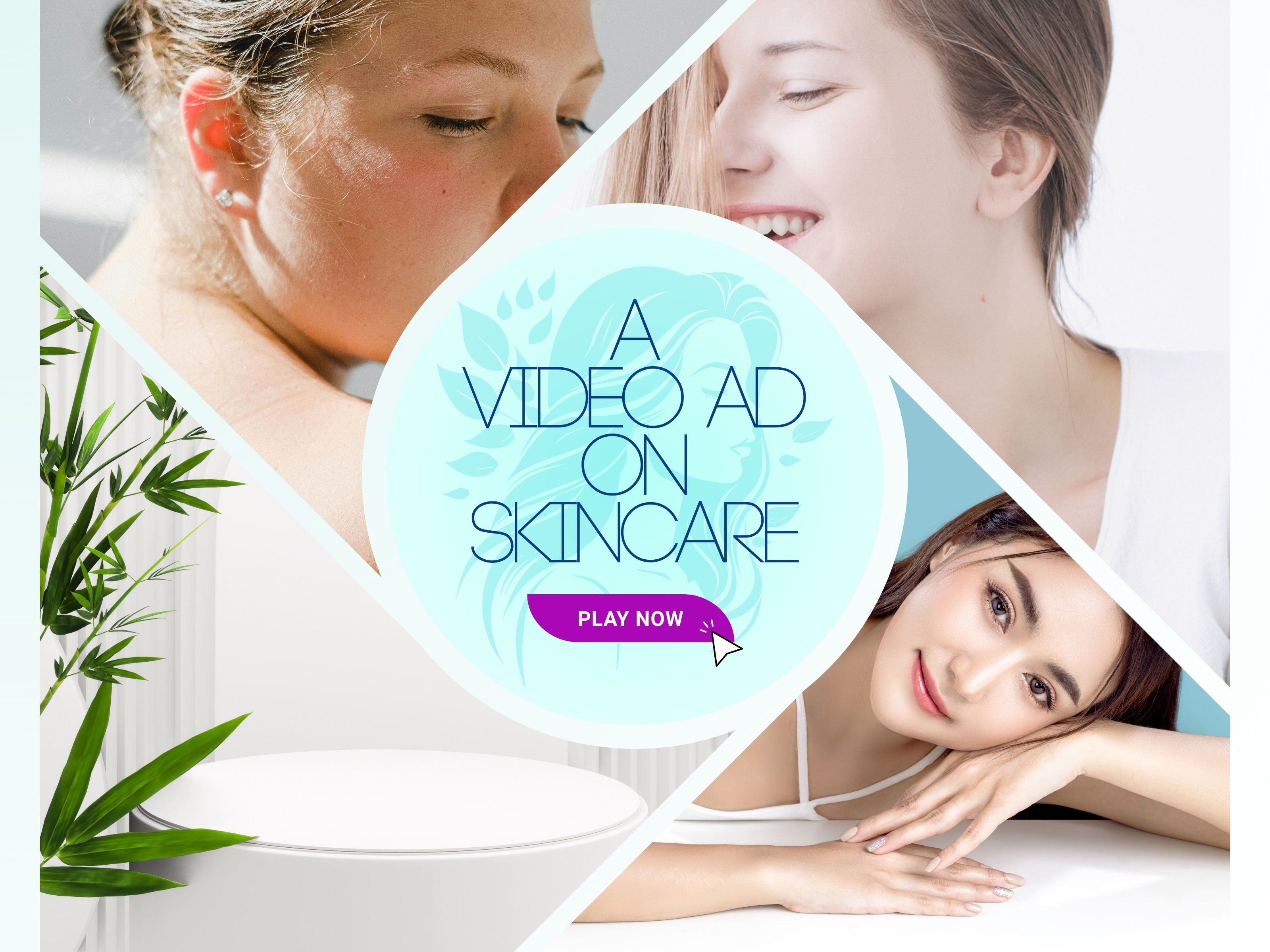 Beautiful Marketing Video Ad for Skin Care animation branding canva graphic design marketing video social media design template video ads video advert