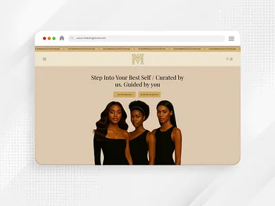 Mélange Noir - Hair Extension Wix Studio Website extension har salon modern wesite online store salon wigs wix wix ecommerce wix studio wix website