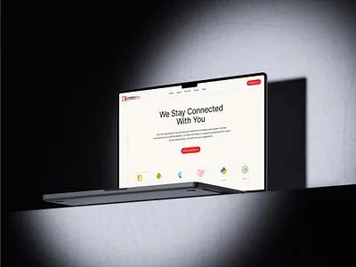 Turning Tech into Touchpoints: A Design for Connection cleandesign creativedirection dailyui dribbbleshots figmadesign interactiondesign interfacedesign itcompany landingpagedesign minimaldesign modernui responsivedesign techdesign uidesign uiux userexperience uxdesign webdesign webdesigninspo websitemockup