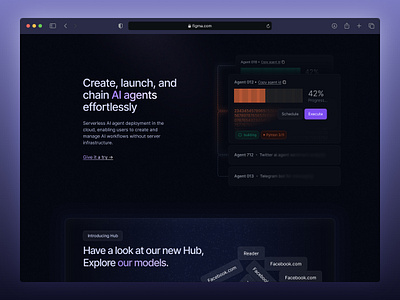 ◉ Just a feature section - AI Agent Workflows - swarmnode.ai 3.0 abstract agentic ai ai design artificial crypto dark feature features features section framer intelligence landing mvp saas sada section startup webflow