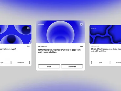 Card-based UI With Questions design design studio illustration interaction interface landing landing page product design saas ui ux web web design website website animation
