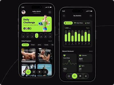 Fitness App Design app app design design figma illustration ui ui ux design ux