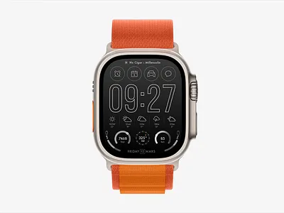 Apple Watch Face Ui appel face minimal mobile mockup smartwatch time ui user interface ux watch widget