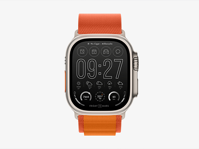 Apple Watch Face Ui appel face minimal mobile mockup smartwatch time ui user interface ux watch widget