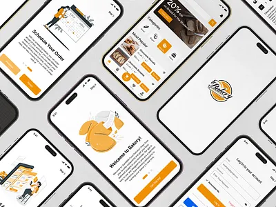 Bakery App UI/UX Design app design application design bakery app design food app food delivery app mobile app design ui design uiux design ux design