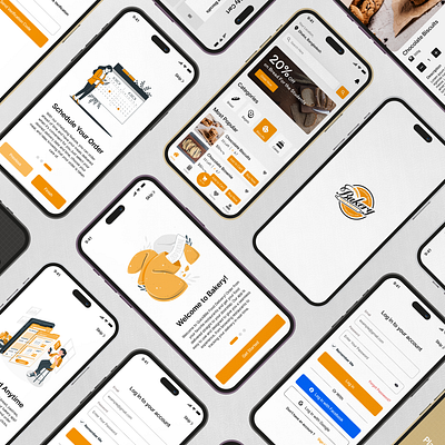Bakery App UI/UX Design app design application design bakery app design food app food delivery app mobile app design ui design uiux design ux design