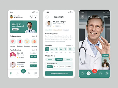 Doctor Appointment App Design app app design design figma ui ui ux design ux