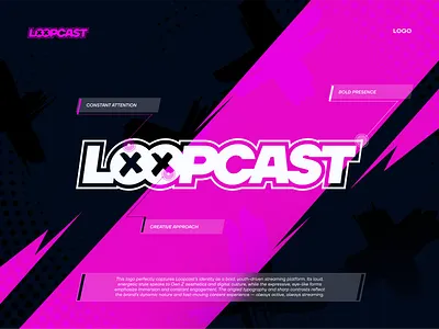 Loopcast - Modern Branding for Streaming Platform anime streaming app branding branding branding website fantasy logo game game app game ui live streaming website logo music streaming personal branding saas logo simple branding stream logo streaming logo streaming ui tech branding tech logo
