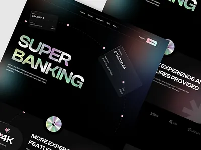 Zuper - Banking Website 3d animation branding design graphic design illustration logo motion graphics ui ui ux uidesign user experience user interface design userinterface web design
