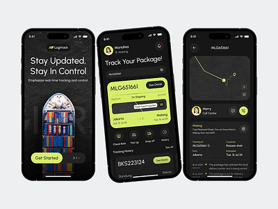 Logistics App Design app app design design figma logistics ui ui ux design ux