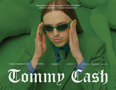 TOMM¥ €A$H— Brutalist Web Long-Read blackletter brutalism case study longread storytelling typography webdesign