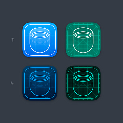 Coffee App. DS Icons. branding coffee icon interface ios