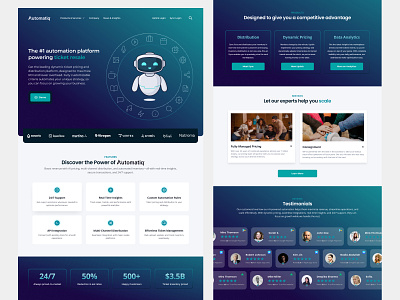 Automatiq - Website design figma graphic design logo ui uiux ux web design website design