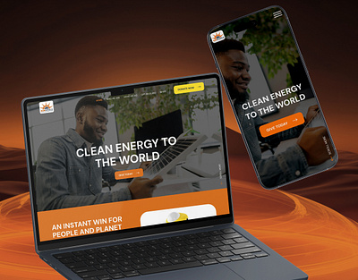 Website Design for Solar Lamp Donation Initiative clean ui colourful donation figma ngo sub saharan africa ui uiux