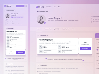 Liberlo - Event Ticket UI product design ui ux webdesign