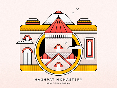 Haghpat Monastery / Armenia 🇦🇲 armenia armenian armenian church armenian illustrator artwork beautiful armenia church come to armenia design graphic design haghpat haghpat monastery historical armenia illustration landmark lineart monastery vector