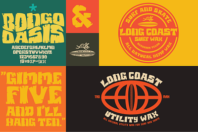 Bong Oasis { font } artwork branding concept design design system graphic design illustration lettering logo tiki tropical typography vector