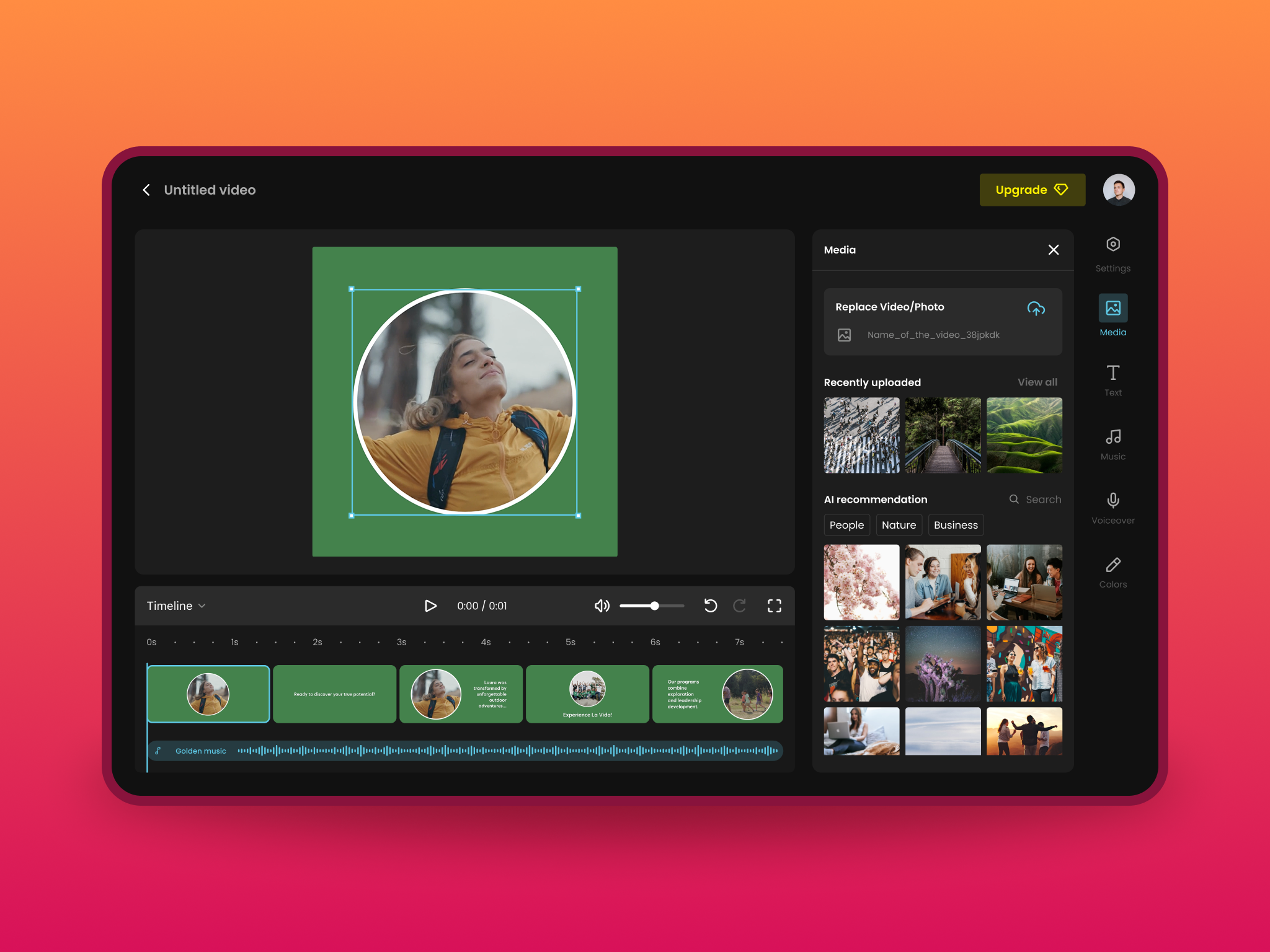 AI-powered Vignetto streamlines video creation for media and mar ai ai design ai video generator branding tool content creation creative tool marketing tool media platform productdesign ui design uiux userinterface ux design video automation video editor video platform video production web design webaap