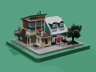 Joining the team at Realm 🏠 3d 3d city 3d illustration design holt510 illustration new job oakland san francisco