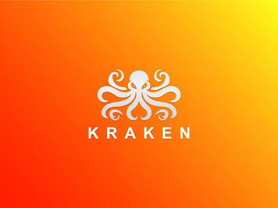 Kraken Logo agency america corporate flat freedom kraken kraken animal logo kraken branding logo kraken logo kraken minimal logo for sale luxurious majestic minimal logo modern outdoor trending logo ui ux vector wisdom