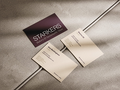 Starkers Name Card Design bakery brand identity branding business card business card design cafe cafe branding card johor logo malaysia name card name card design namecard restaurant restaurant branding starkers stationery stationery design