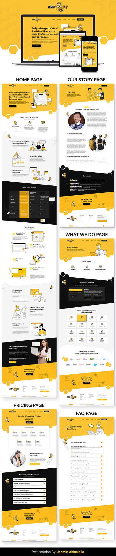 Virtual Assistant Services Company 3d animation app branding design flat graphic design icon illustration illustrator logo minimal motion graphics typography ui ux vector web web design website