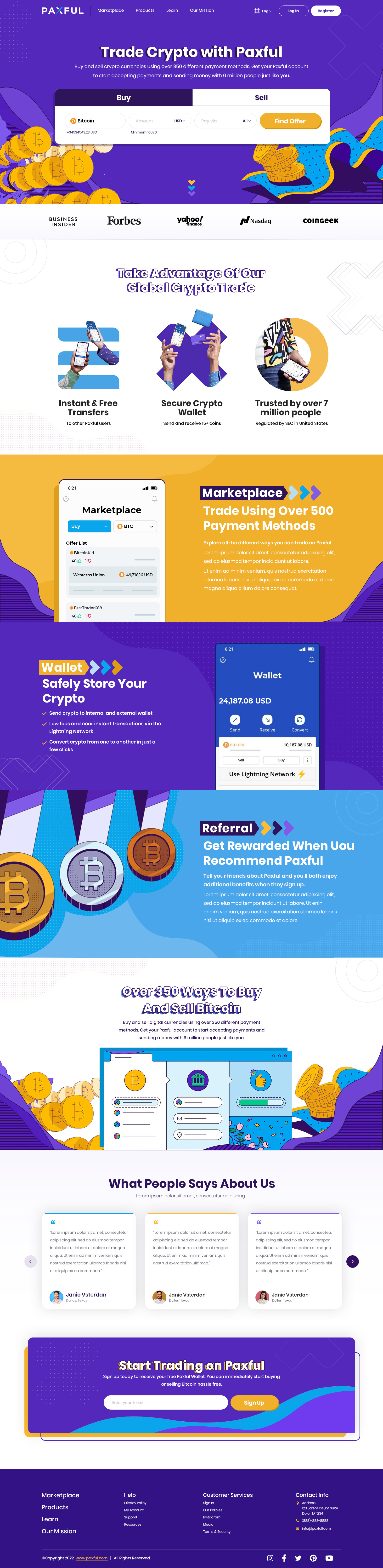 Trade Crypto With Paxful 3d animation app branding design flat graphic design icon illustration illustrator logo minimal motion graphics typography ui ux vector web web design website