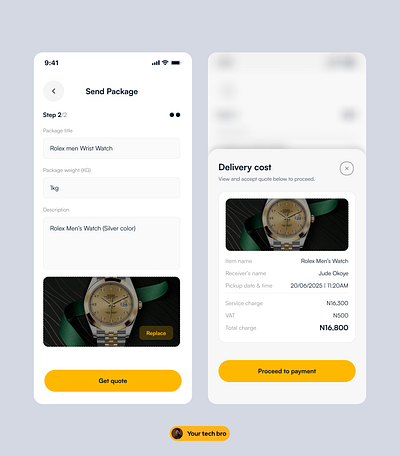 Delivery App delivery figma logistics mobile app modal ui uiux
