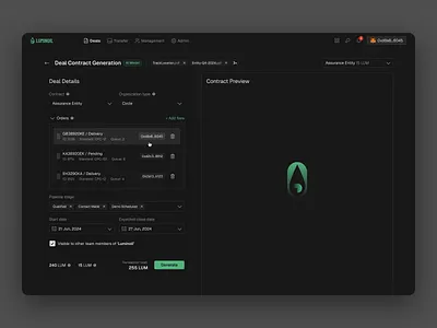 Luminoil ui ux