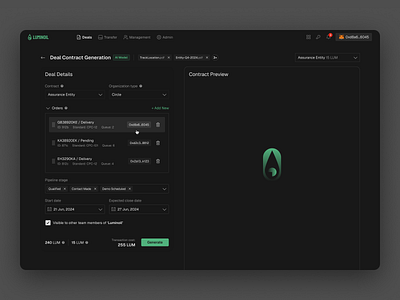 Luminoil ui ux