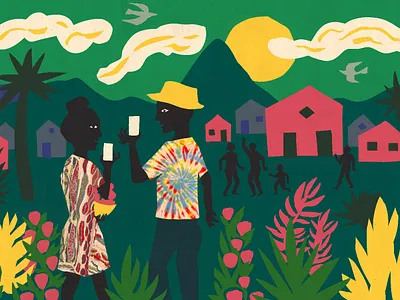 Black Utopias america bearden black collage cut paper matisse paradise plants race utopia