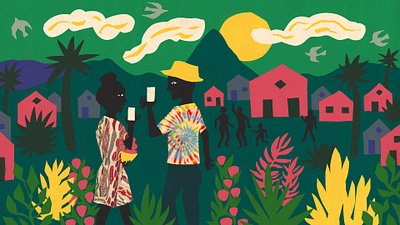 Black Utopias america bearden black collage cut paper matisse paradise plants race utopia