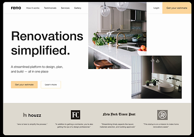 🛠️ Home Renovation Website (pt.1) - Motion Practice animation motion graphics ui ux design