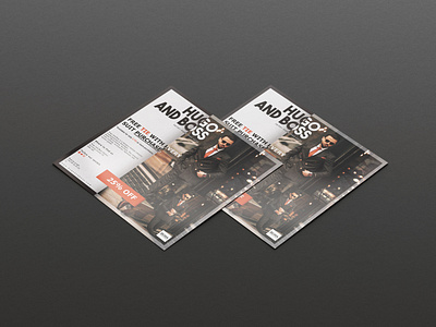 Hugo & Boss Promotion (Flyer Design Project) app branding design graphic design illustration logo typography ui ux vector