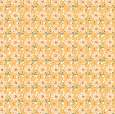 Flower Pattern 3d aftereffect animation branding character dashboard design flat graphic design icon ill illustration logo motion graphics pattern print product ui vector web design